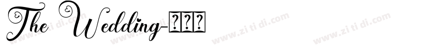 The Wedding字体转换